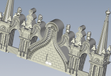 Спасская башня (3D-модель для 3D-принтера в формате STL) модель в масштабе  фото 7