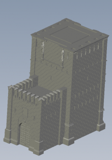 Спасская башня (3D-модель для 3D-принтера в формате STL) модель в масштабе  фото 9