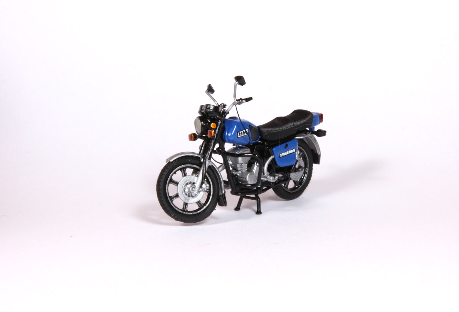 Планета-5-01 мотоцикл (синий) модель в масштабе 1:43 фото 1