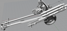 76-мм дивизионная пушка образца 1942 года (3D-модель для 3D-принтера в формате STL) модель в масштабе  фото 2