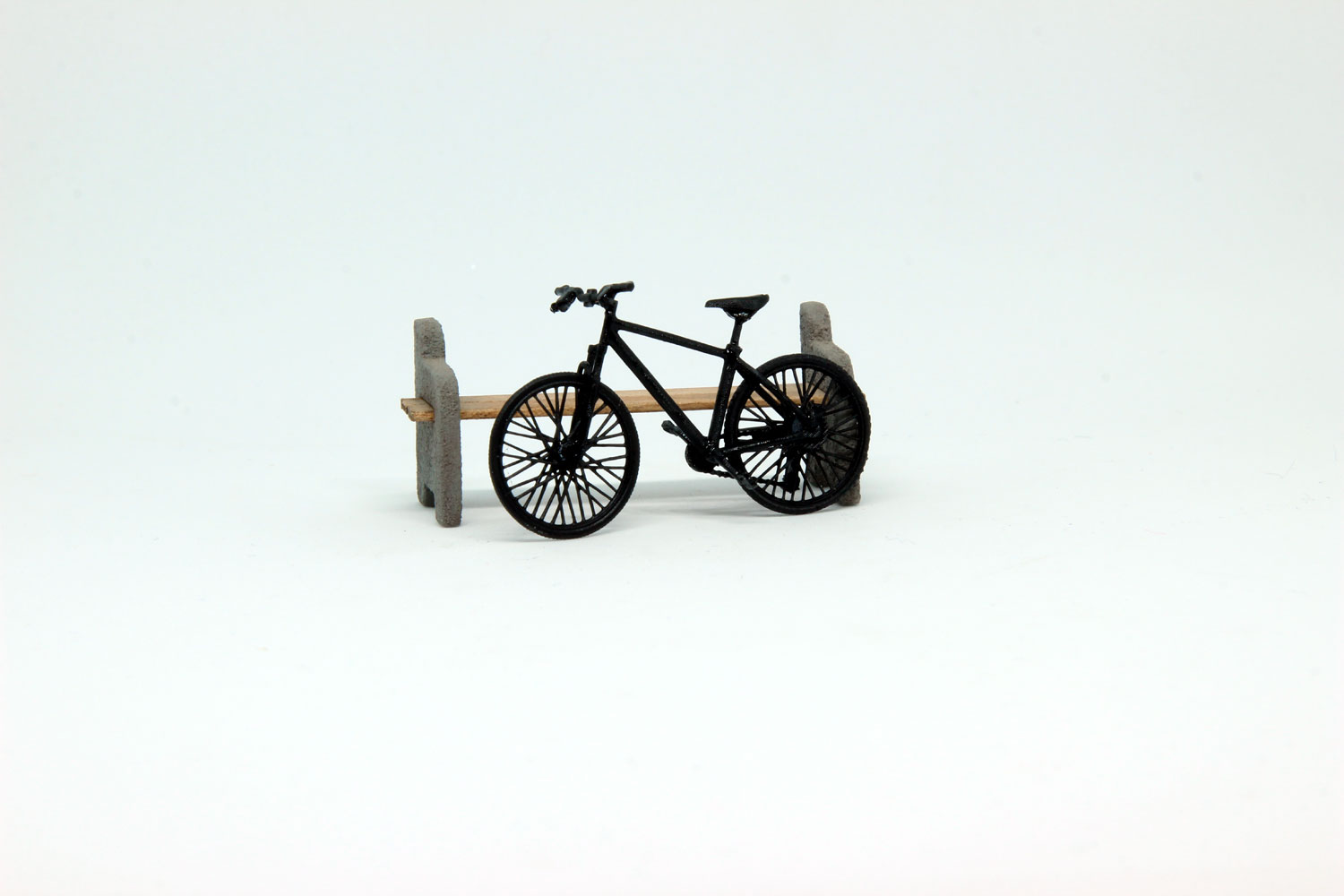 Велосипед без крыльев (черный) модель в масштабе 1:43 фото 1