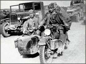 Harley-Davidson WLA с коляской